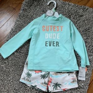 2 piece toddler boy bathing suit from Carters